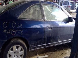 2001 HONDA CIVIC, NAVY BLUE, EX, 1.7L VTEC, AT,  A25078